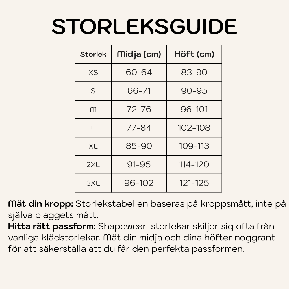 ShapeControl – Formande BBL-Shorts med Hög Midja