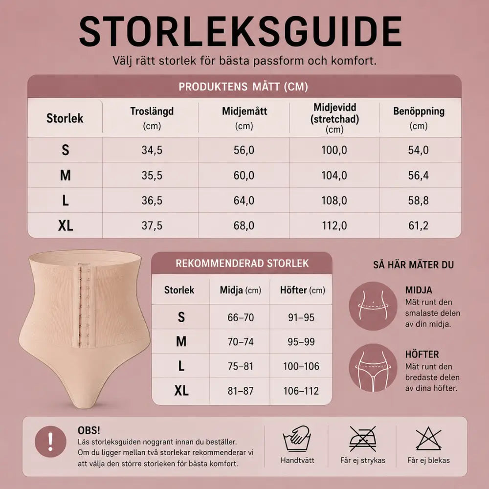 Shaping-Tanga som Formar Midjan
